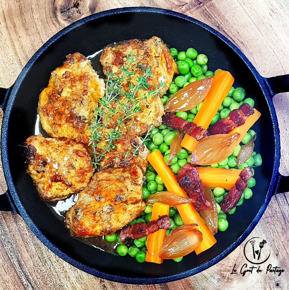  Mignon de porc curry petit pois francaise