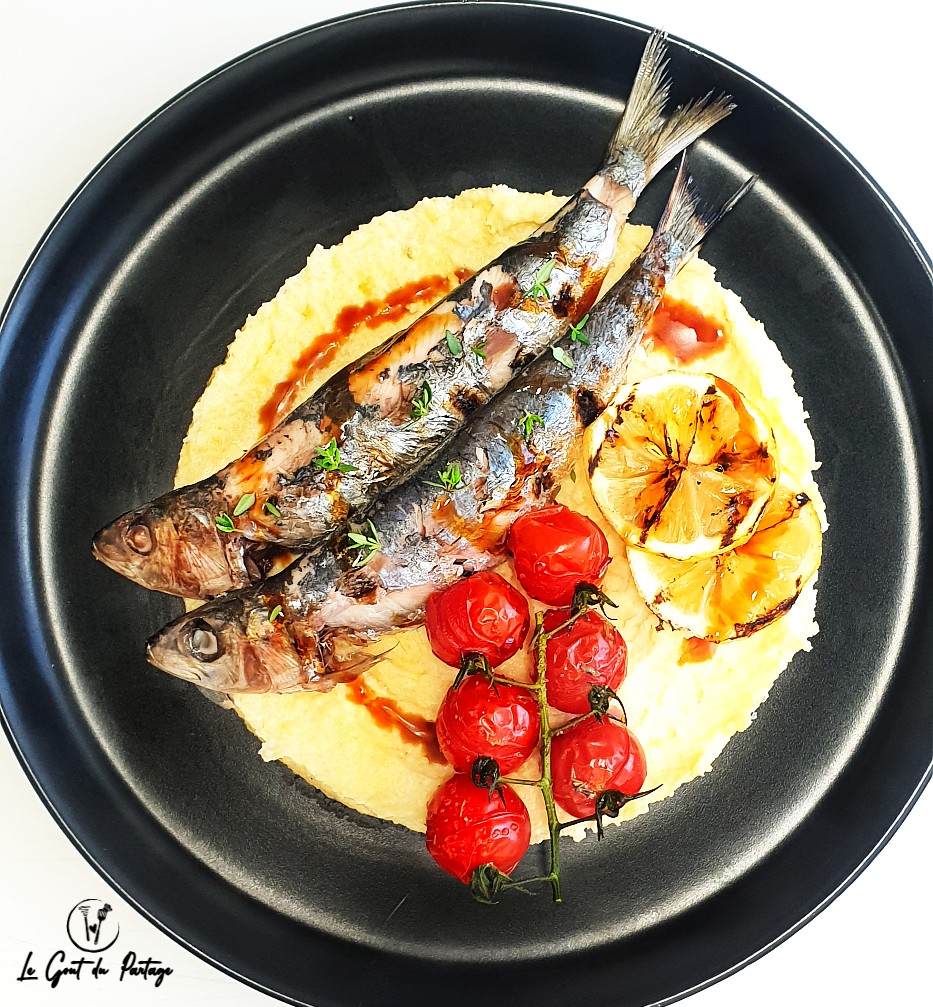  Sardine thym citron polenta crémeuse