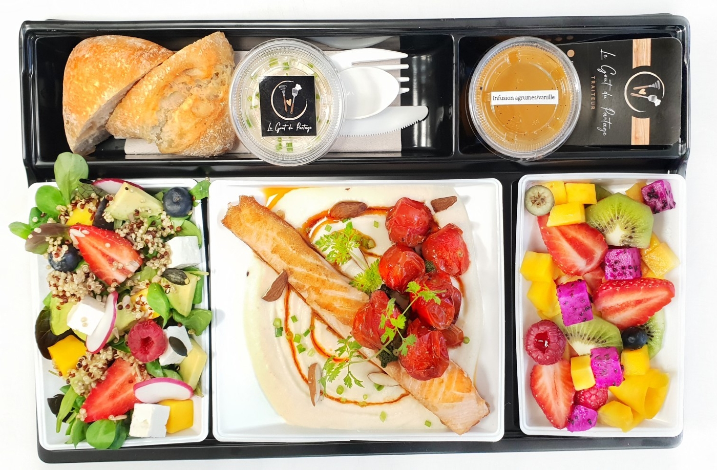  slide 8. Plateau repas saumon