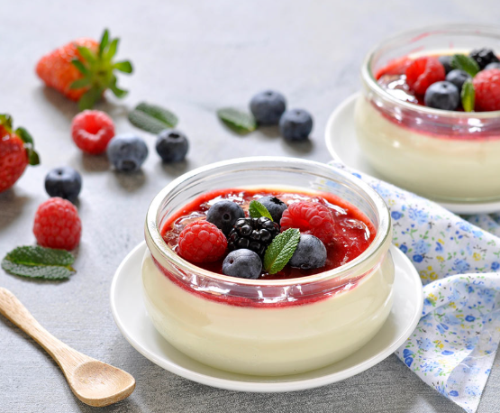panna cotta fruits rouges